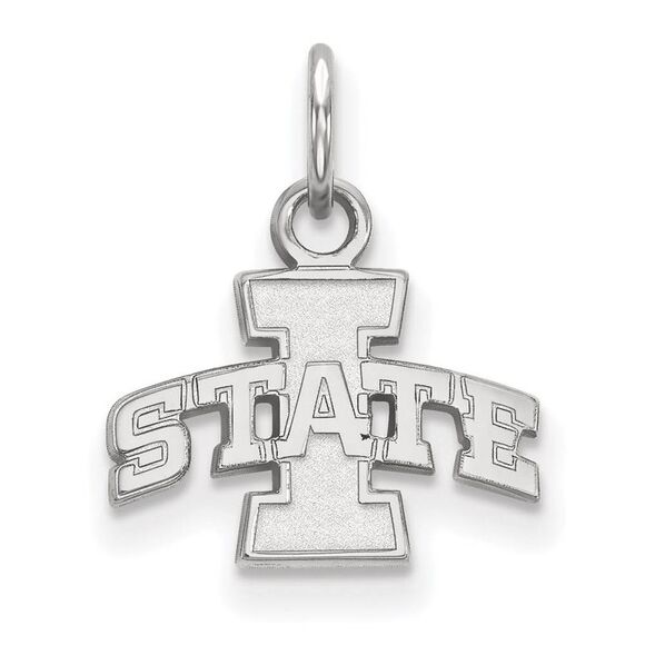 14k White Gold Iowa State XS (Tiny) Charm or Pendant